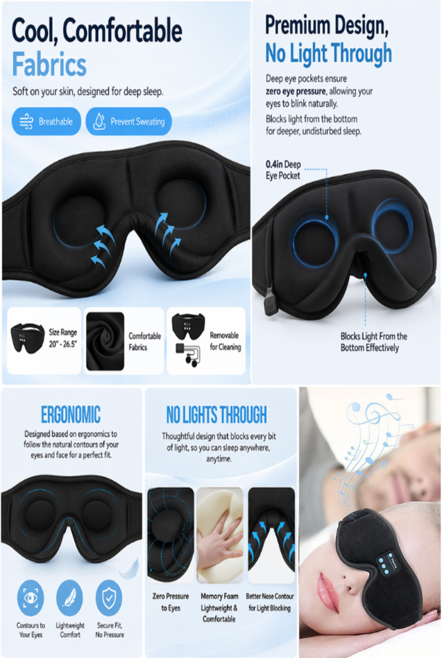 Embrace Yourself™ DreamWave Smart Sleep Mask